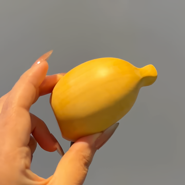 A-Peel-ing Zen: Hand-Polished Solid Wood Banana Man Figurine - Creative Living Room & Desktop Decor