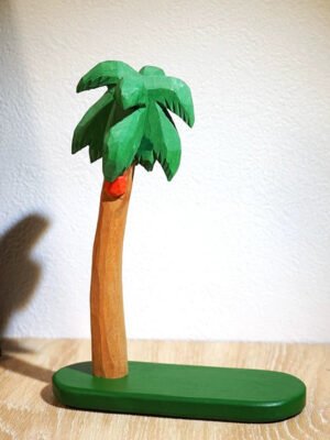 The Whimsical Forest: Hand-Carved Miniature Wooden Trees – Coconut tree