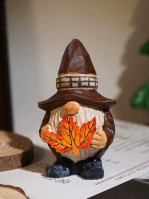 The Harvest Gnomes: Hand-Carved Wooden Forest Spirits – Goblin