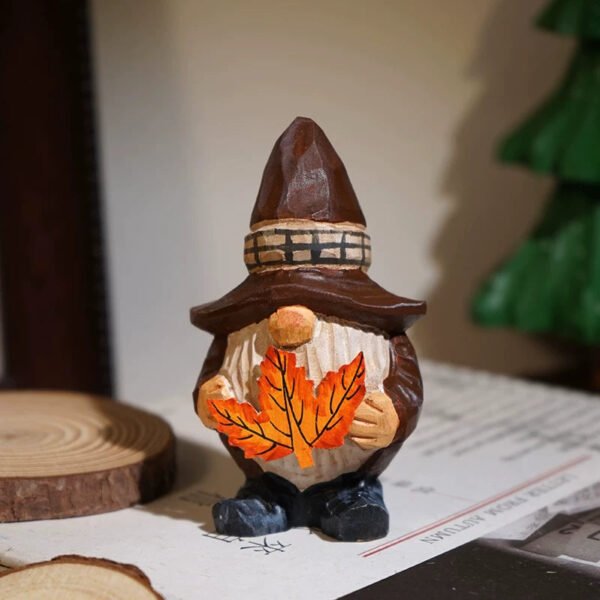 The Harvest Gnomes: Hand-Carved Wooden Forest Spirits – Goblin