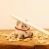 Hand-Carved Woodland Friends: Multi-Functional Desk Companion & Pen Holder